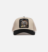 The Faded Sloth Trucker Mens Hat - Tan/Black