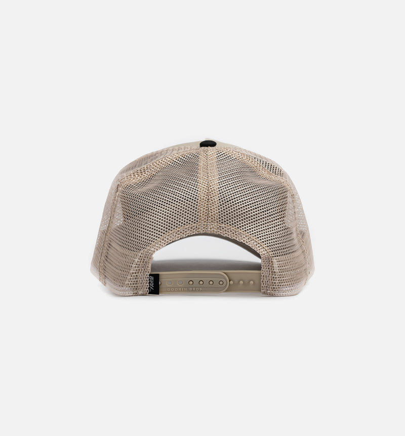 The Faded Sloth Trucker Mens Hat - Tan/Black