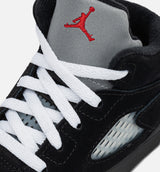 Air Jordan 5 Retro Reimagined Infant Toddler Lifestyle Shoe - Black/White/Metallic Silver/Fire Red