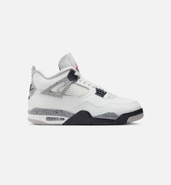 JORDAN FV5029-100
 Air Jordan 4 Retro White Cement Mens Lifestyle Shoe - Summit White/Fire Red/Cement Grey/Black Limit One Per Customer Image 0