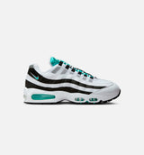 Air Max 95 OG Big Bubble Black Border Mens Lifestyle Shoe - White/Hyper Jade/Black/Metallic Silver