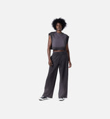 Spray Fleece Womens Sweatpants - Black