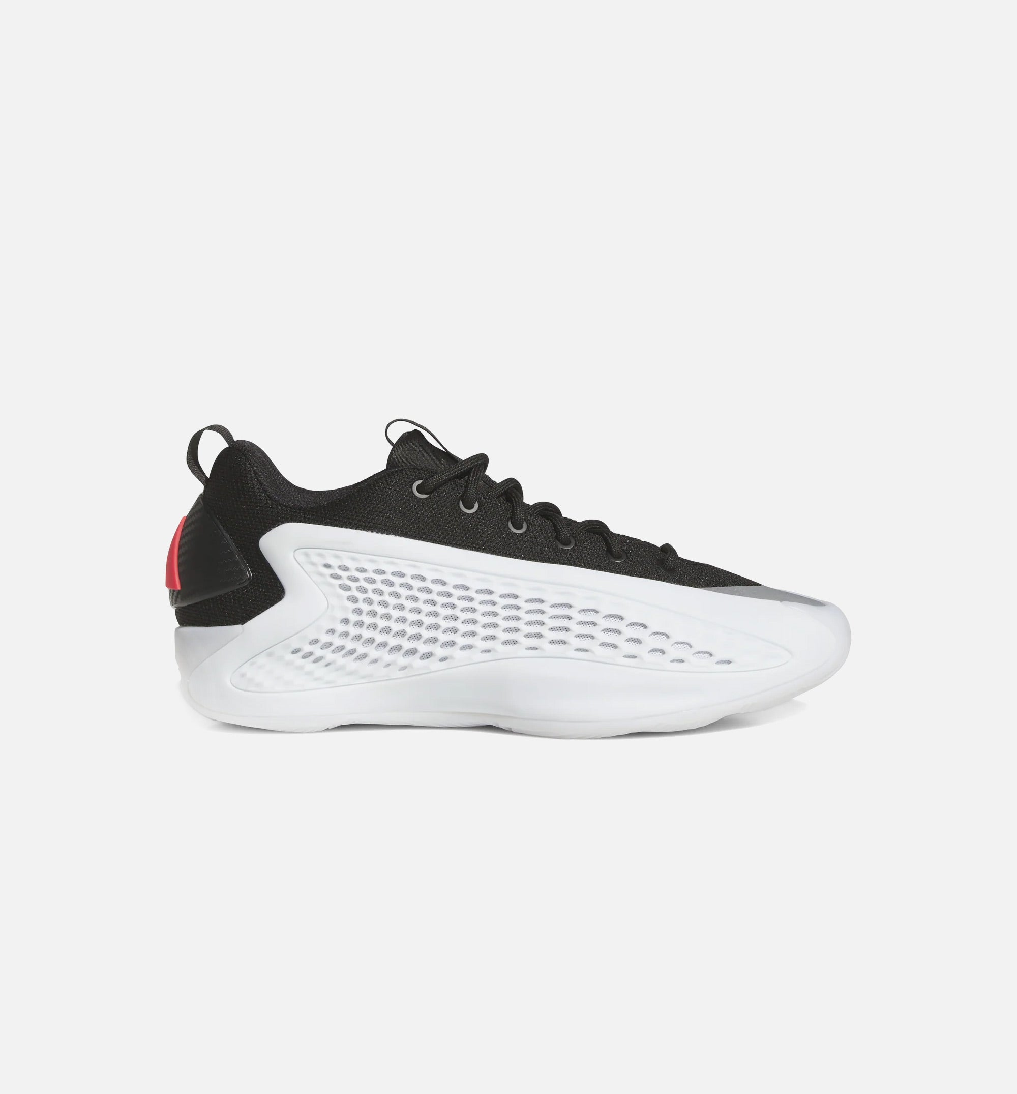 Anthony Edwards Low Mens Basketball Shoe White/Core Black/Lucid Red