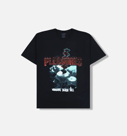 PLEASURES P25SU056-BLACK
 Migraine Mens Short Sleeve Shirt - Black Image 0