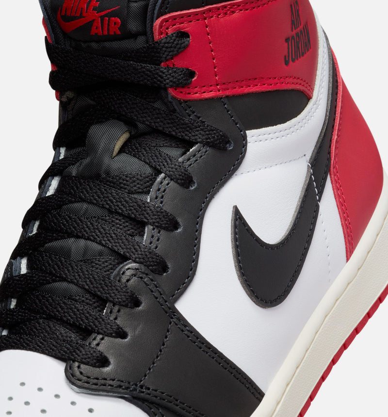 Air Jordan 1 Retro High OG Black Toe Mens Lifestyle Shoe - White/Black/Varsity Red/Sail