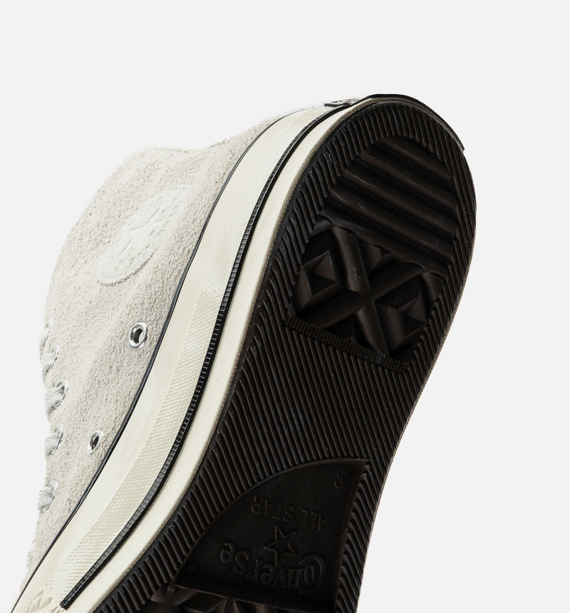 Chuck 70 Suede High Top Mens Lifestyle Shoe - Egret/Black