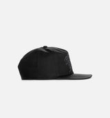 Script Snapback Mens Hat - Black