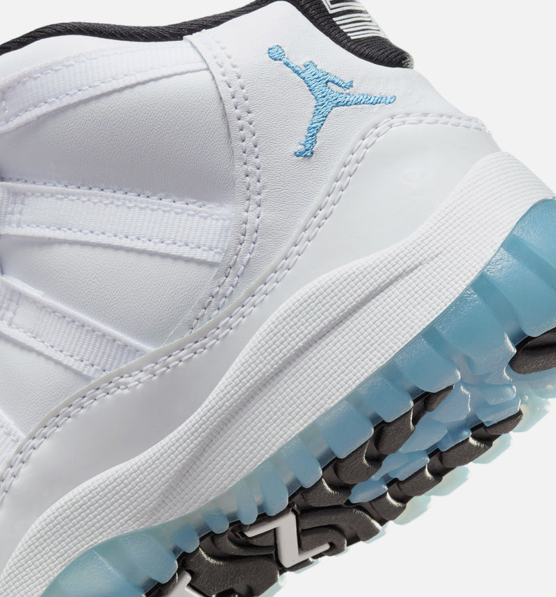 Air Jordan 11 Retro Legend Blue Preschool Lifestyle Shoe - White/Legend Blue/Black Free Shipping