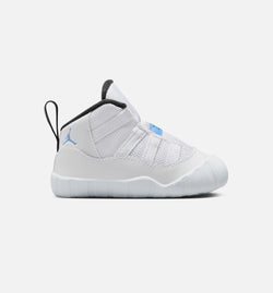 JORDAN CI6165-104
 Air Jordan 11 Retro Legend Blue Infant Crib Bootie Lifestyle Shoe - White/Legend Blue/Black Free Shipping Image 0