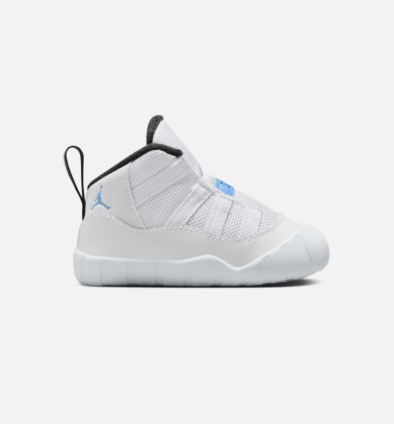 Air Jordan 11 Retro Legend Blue Infant Crib Bootie Lifestyle Shoe - White/Legend Blue/Black Free Shipping