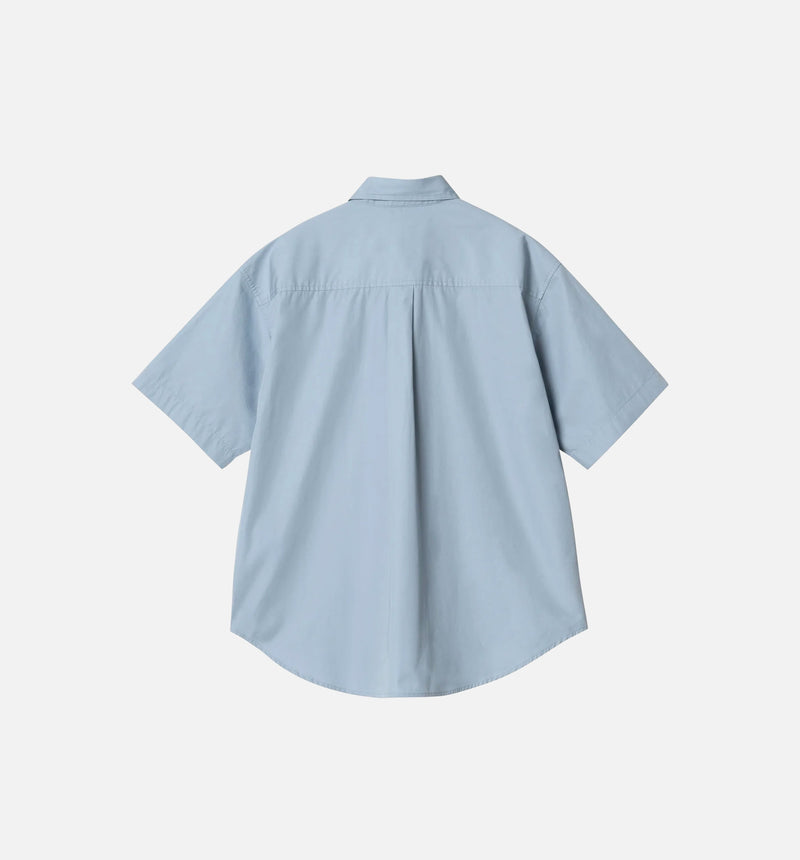 Jaxon Button Up Womens Shirt - Frosted Blue