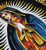 Gold Rose Guadalupe Pullover Mens Hoodie (Black/Gold)