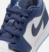 Air Jordan 1 Low Grade School Lifestyle Shoe - Midnight Navy/University Blue/White