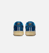Air Force 1 Retro Patent Denim Mens Lifestyle Shoe - Coastal Blue/Natural/Flax/Coastal Blue