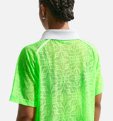 Sportwear Loose Fitting Knit Polo Womens Jersey - Strike Green/Pure Platinum/Black/Black