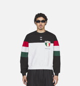 Chavarria Fleece Crewneck Mens Sweatshirt - Black/White