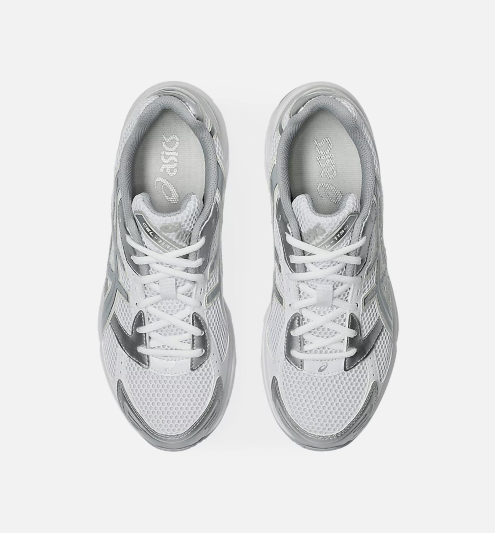 Asics Gray and White Athletic Shoes with‎ Enhanced Support 1201A789-102 Asics Gel-NYC White Steel Grey Red (Men main image 2