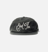End The 6 Panel Adjustable Mens Hat - Black