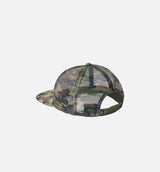 Camo Trucker Mens Hat - Green/Yellow