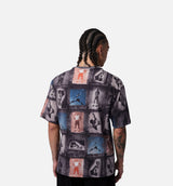 Flight Club All Over Print Mens Short Sleeve Shirt - Sail