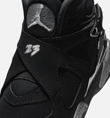 Air Jordan 8 Retro Chrome Black And Light Graphite Preschool Lifestyle Shoe - Black/White/Light Graphi