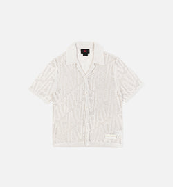 JORDAN HF0534-030
 Air Jordan x A Ma Maniere Shooting Shirt Button Up Mens Shirt - White Image 0