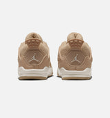 Air Jordan 4 Retro Cozy Girl Infant Toddler Lifestyle Shoe - Hemp/Light Orewood Brown