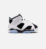 Air Jordan 6 Retro Black And White Infant Toddler Lifestyle Shoe - White/Black