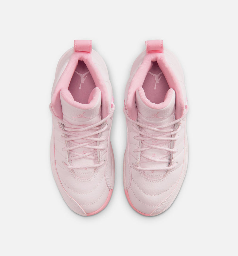 Air Jordan 12 Retro Pearl Pink Preschool Lifestyle Shoe - Pearl Pink/Medium Soft Pink