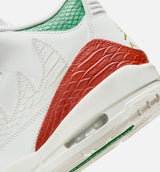 Air Jordan 3 Retro El Vuelo Mens Lifestyle Shoe - Summit White/Pine Green/Dragon Red/Metallic Gold Limit One Per Customer