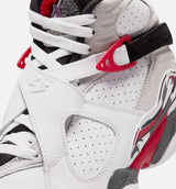 Air Jordan 8 Retro White And True Red Grade School Lifestyle Shoe - White/True Red/Black