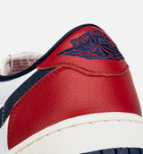 Air Jordan 1 Retro Low OG Howard University Mens Lifestyle Shoe - White/Gym Red/Midnight Navy/Neutral Grey/Sail/Muslin