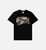 Curve Collage Mens Short Sleeve Shirt - Black