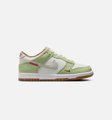 Dunk Low Grade School Lifestyle Shoe - Sail/Light Bone/White/Olive Aura