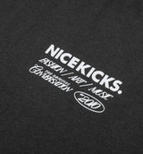 Be Nice Graphic Mens Short Sleeve Shirt - Charcoal