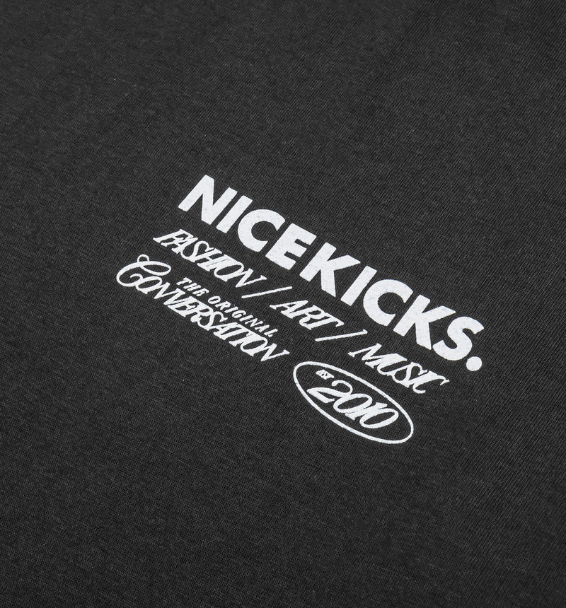 Be Nice Graphic Mens Short Sleeve Shirt - Charcoal