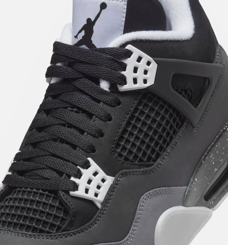 Air Jordan 4 Retro Fear Mens Lifestyle Shoe - Black/White/Anthracite/Black/Pure Platinum Limit One Per Customer