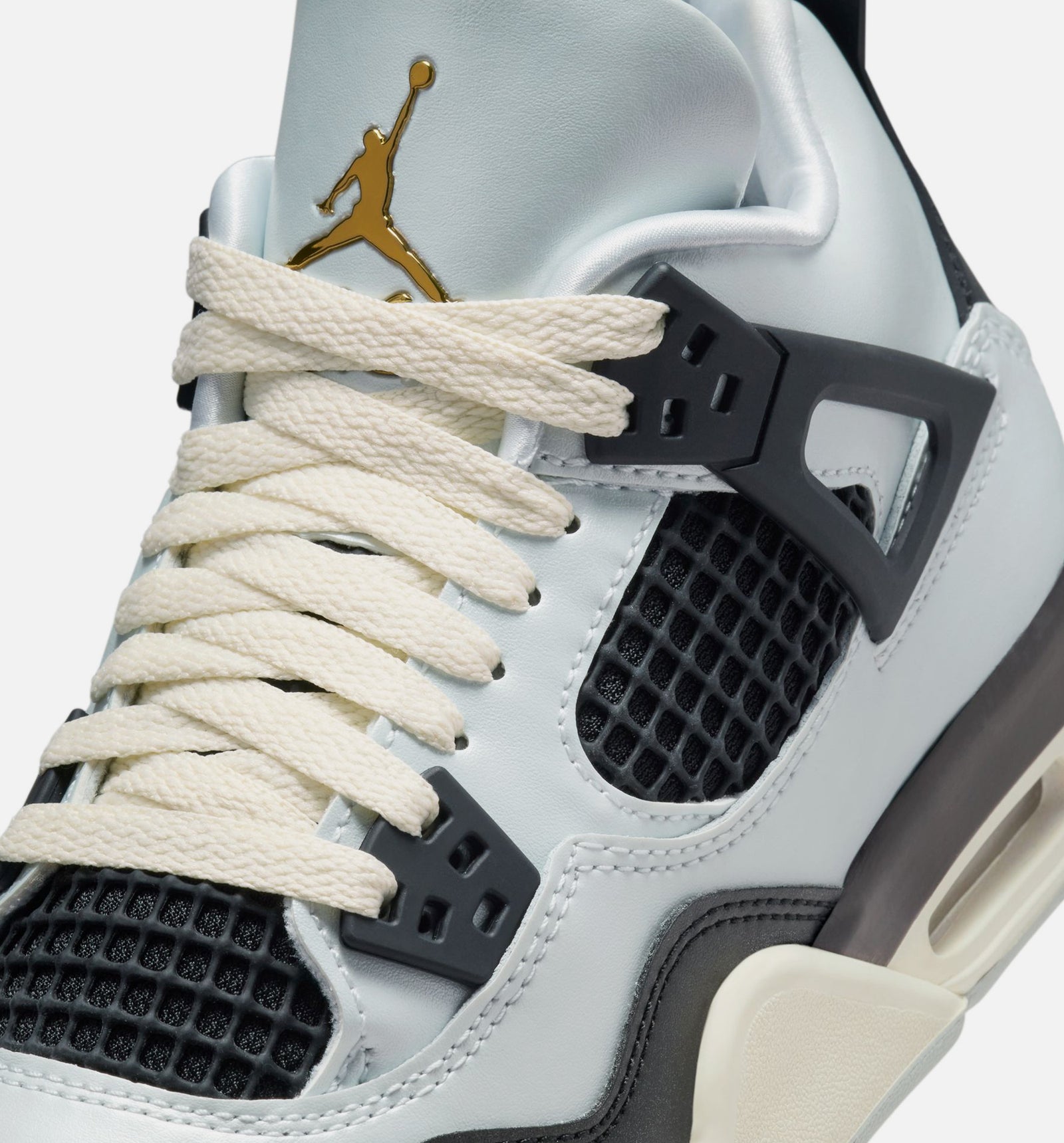 Jordan FZ8585-070 Air Jordan 4 Retro Platinum Gold Grade School