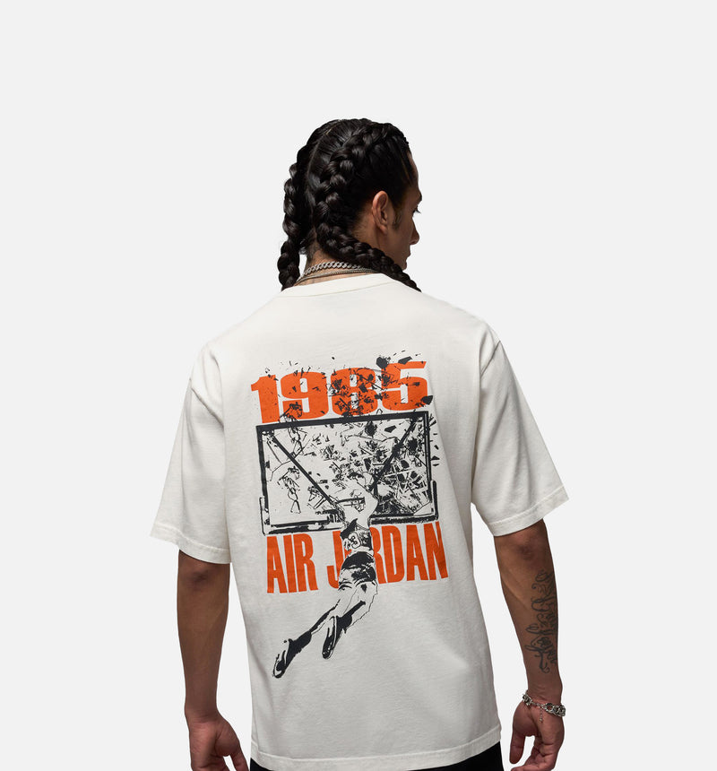 Jordan IB3297-133 Brooklyn Oversized Graphic Mens Short Sleeve