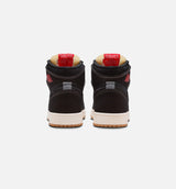 Air Jordan 1 Retro High OG Flight Club Grade School Lifestyle Shoe - Black/Sail/Gum Medium Brown/University Red