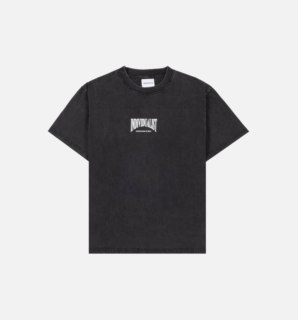 Rizort RZ036-BLK Kore Reverse Mens Short Sleeve Shirt - Black