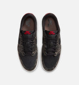 Air Jordan 1 Retro Low OG Laser Black And Varsity Red Mens Lifestyle Shoe - Black/Varsity Red/Summit White