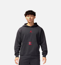 JORDAN HQ2665-045-2XL
 Brooklyn Fleece Pullover Mens Hoodie - Black/Red Image 0