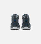 Air Jordan 9 Retro Flint Grey and French Blue Mens Lifestyle Shoe - White/French Blue/Flint Grey