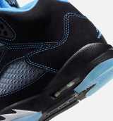 Air Jordan 5 Retro Black Carolina Grade School Lifestyle Shoe - Black/University Blue/White Free Shipping