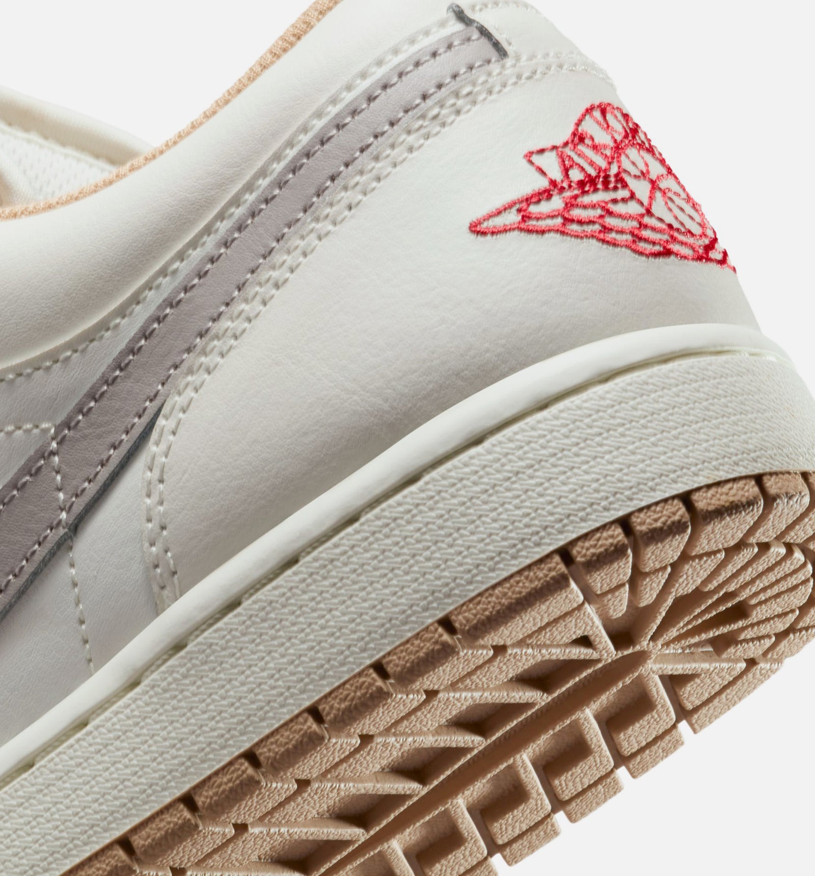 Jordan 553558-169 Air Jordan 1 Low Mens Lifestyle Shoe - Sail/Fire