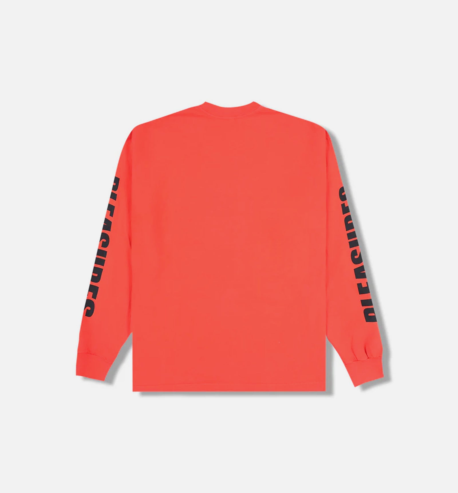 Pleasures P25SP053-ORANGE Impact Staff Mens Long Sleeve Shirt