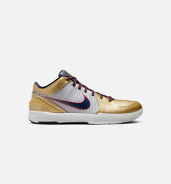 NIKE FQ3544-100
 Kobe IV Protro Mens Lifestyle Shoe - White/Dark Obsidian/Varsity Red/Metallic Gold Limit One Per Customer Image 0