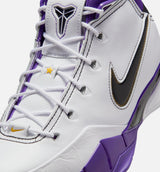 Kobe 1 Protro 81 Points Mens Basketball Shoe - White/Black/Court Purple