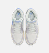 Air Jordan 1 Mid Womens Lifestyle Shoe - Psychic Blue/Neutral Grey/Sail